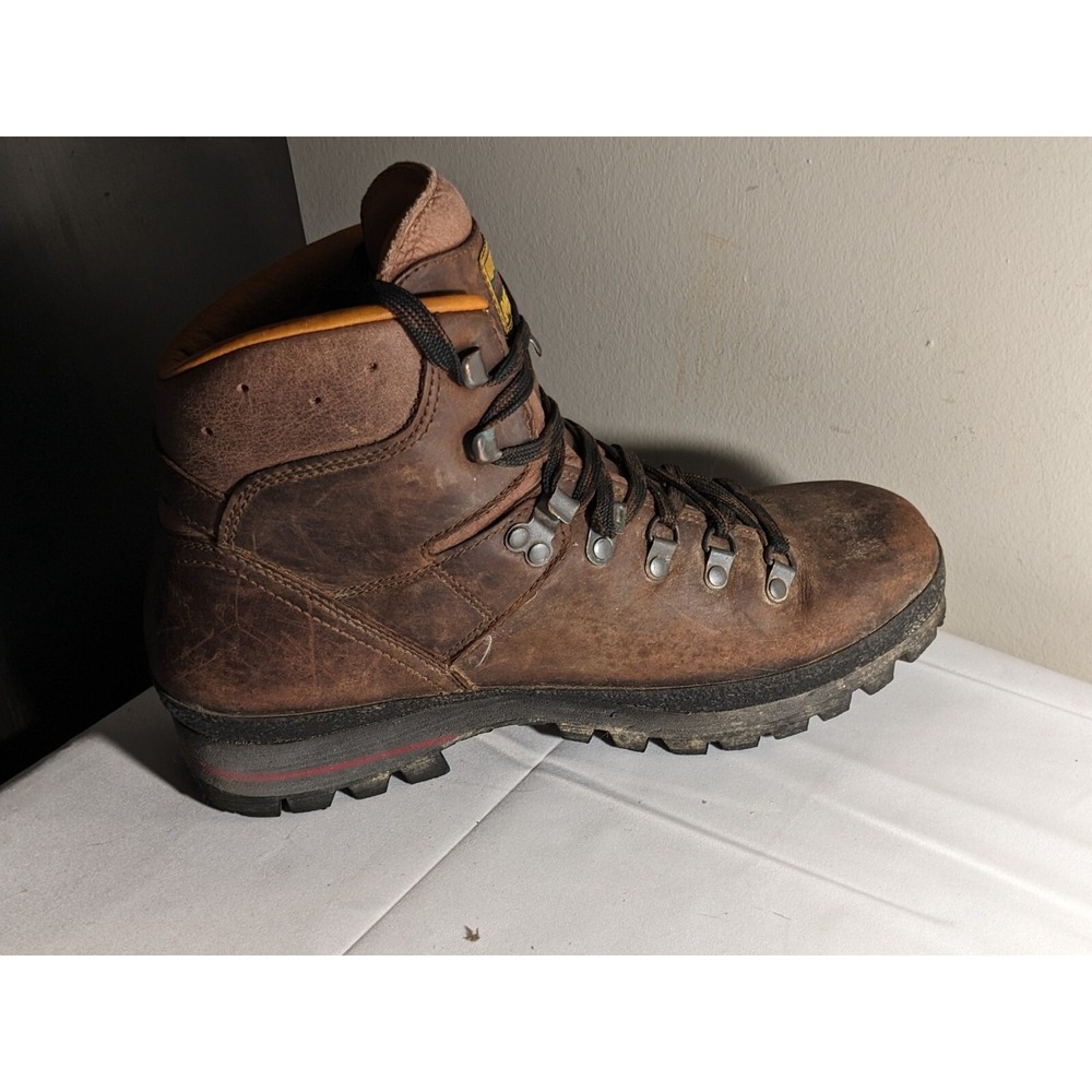 Meindl Hiking Boots Brown Leather Vibram Mens US 7.5 - Picture 8 of 9